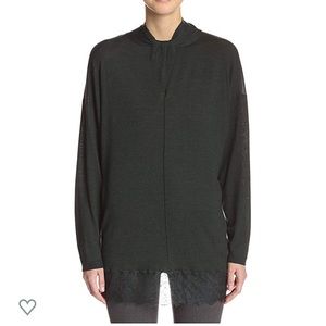 Valentino Women's Tunic Sweater with Lace Trim